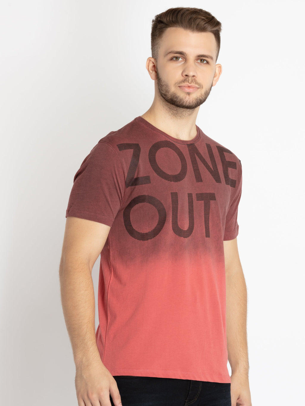 Mens Printed Round Neck T-shirt