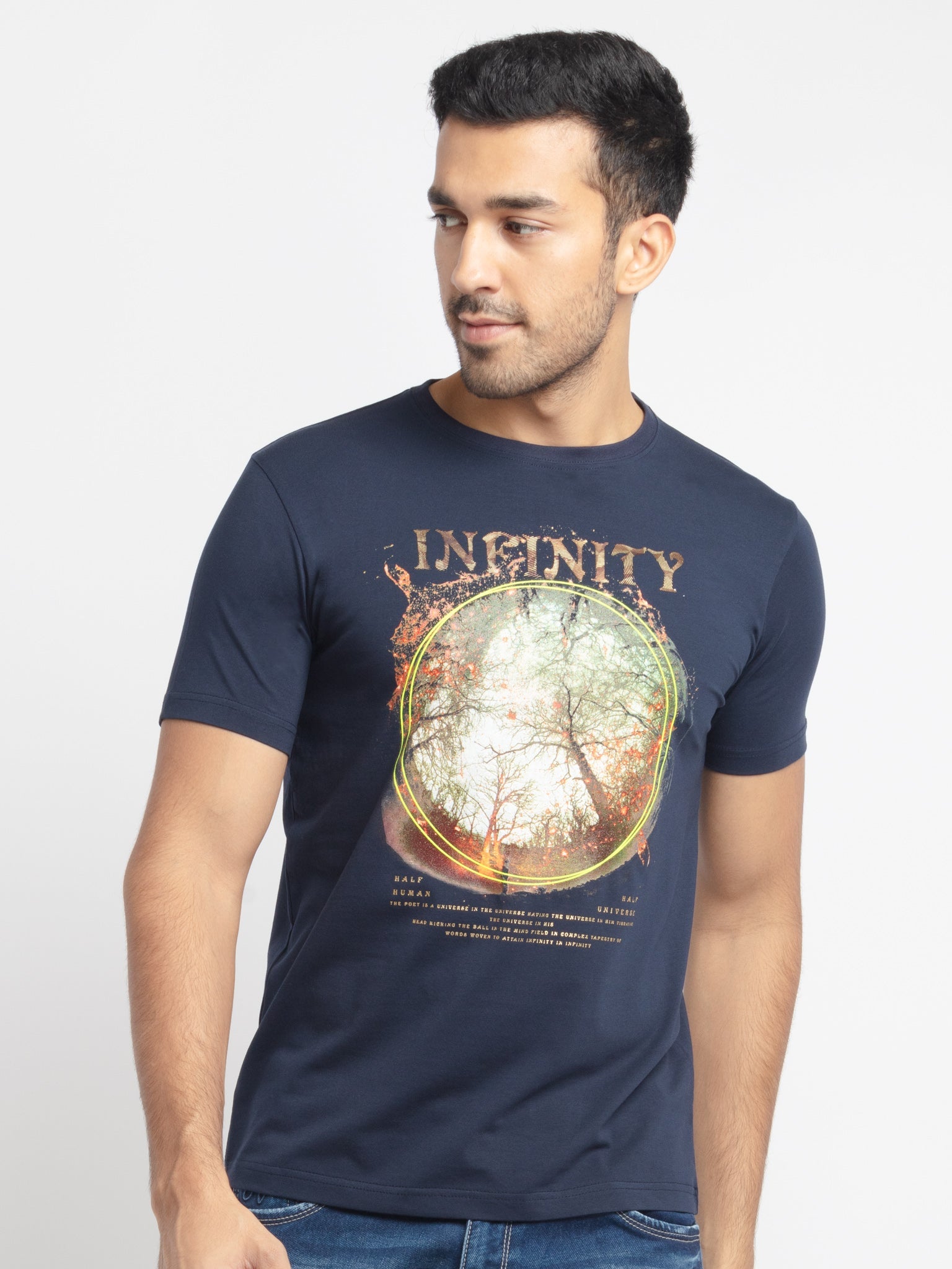 Status Quo |Printed Regular Fit Round Neck T-shirt - S, M, L, XL, XXL Main image