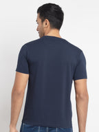 Mens Regular Fit Round Neck Printed T-Shirt