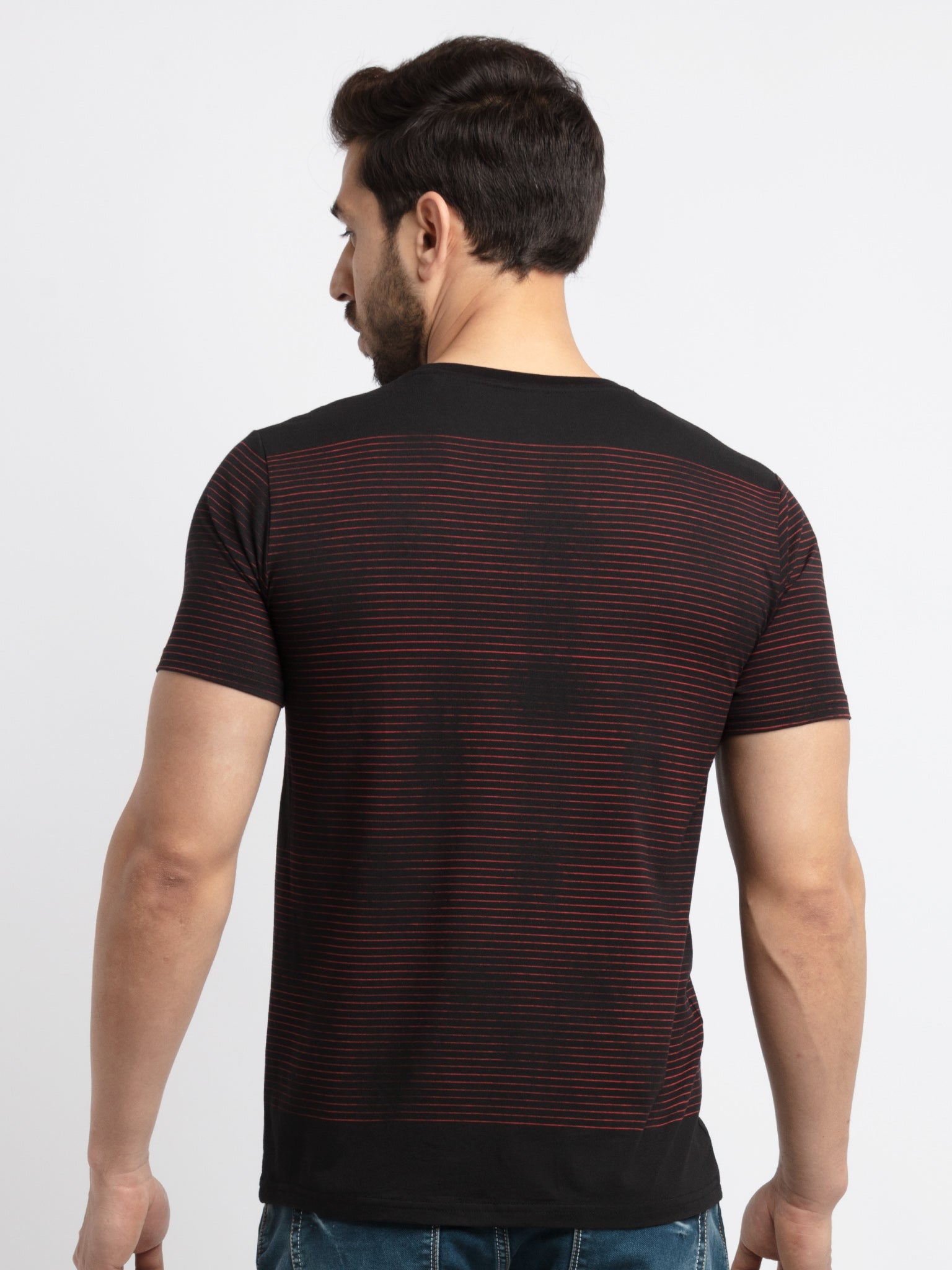 Mens Printed Round Neck T-Shirt