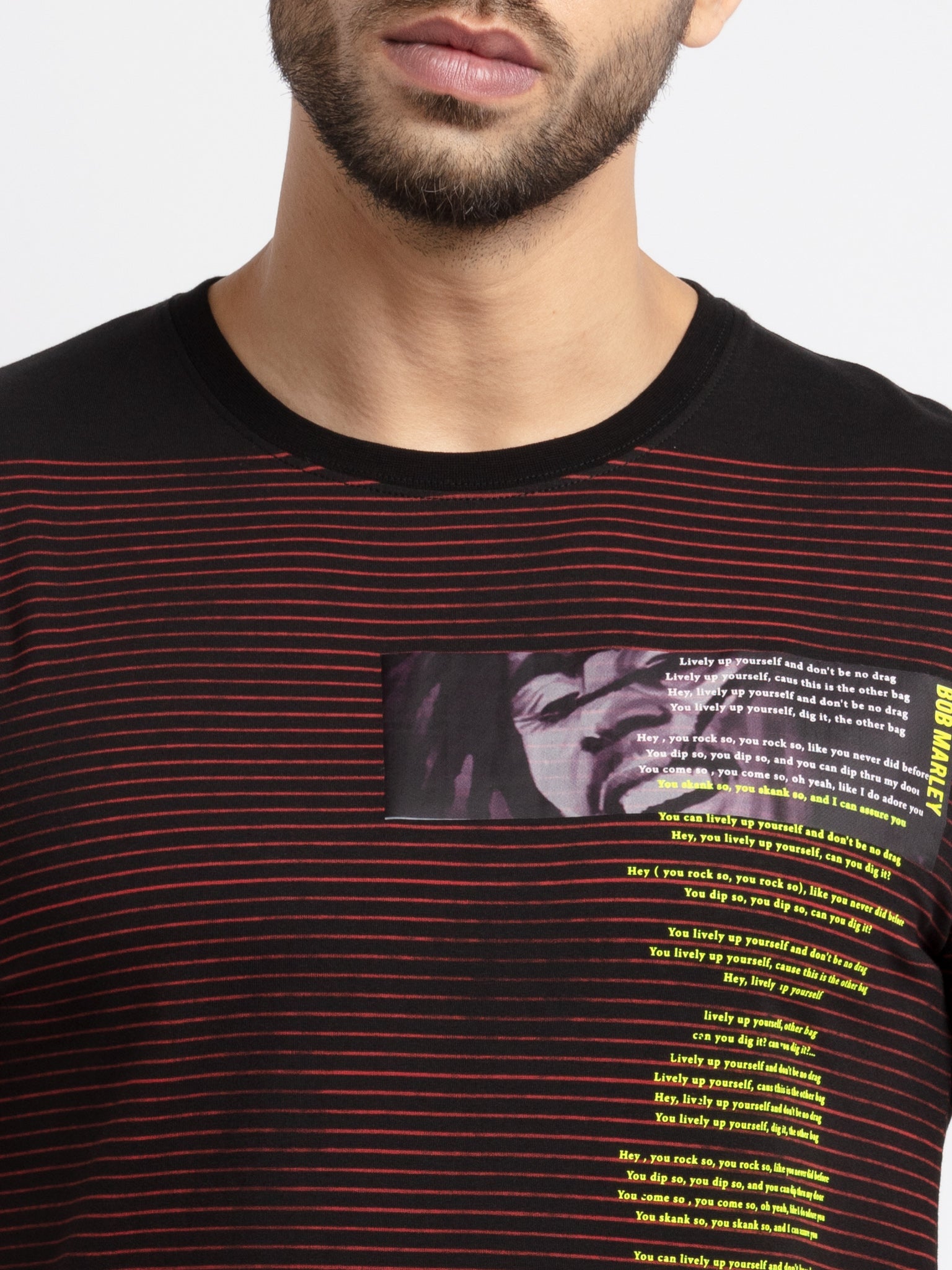 Mens Printed Round Neck T-Shirt