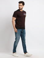 Mens Printed Round Neck T-Shirt