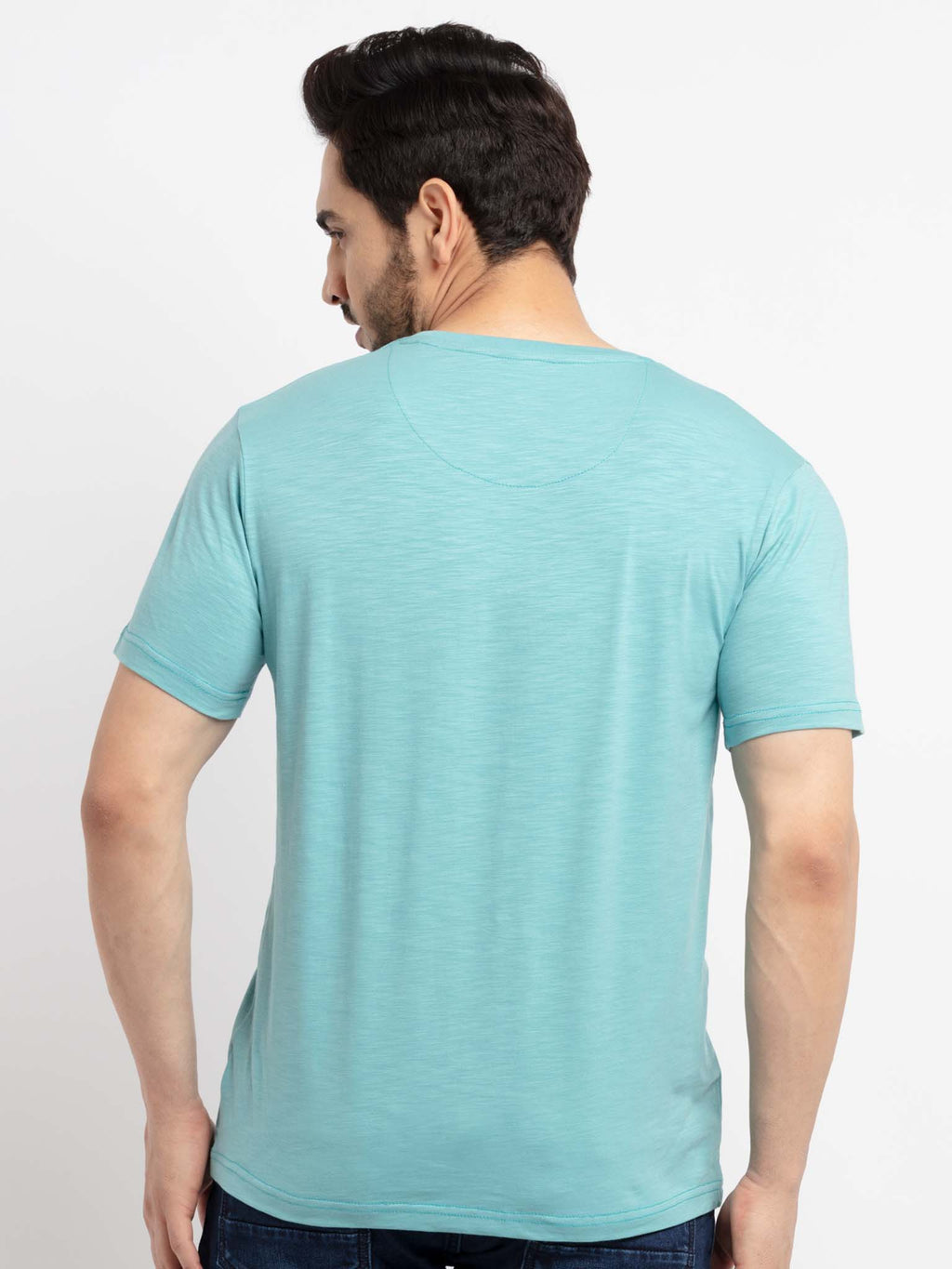 Mens Printed Round Neck T-Shirt