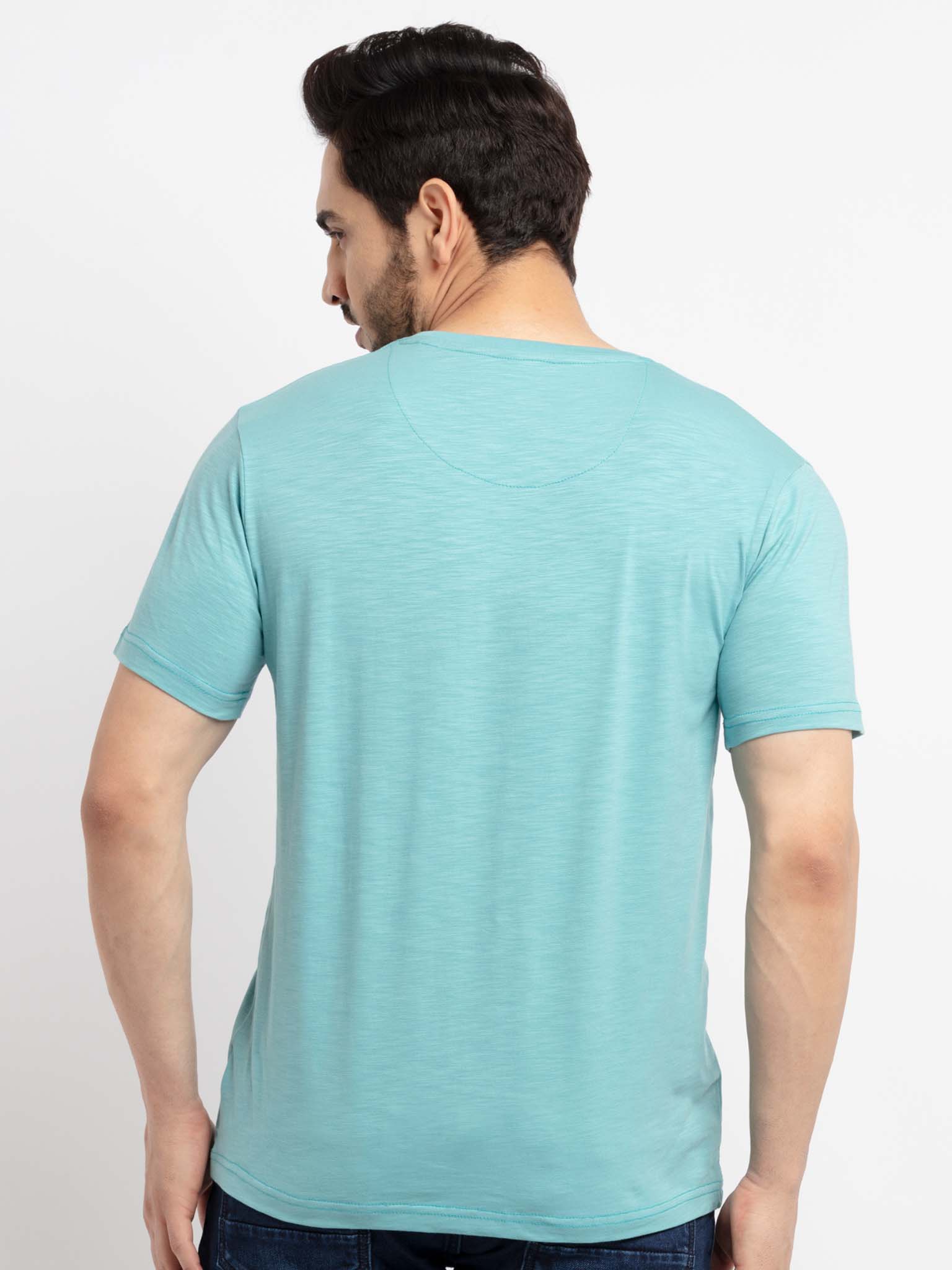 Mens Printed Round Neck T-Shirt