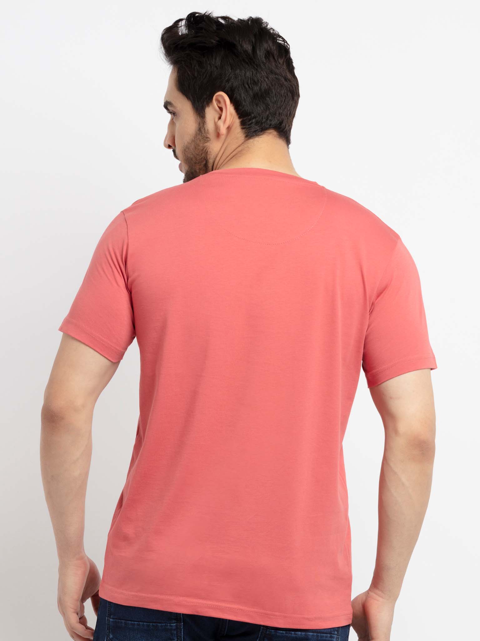Mens Printed Round Neck T-Shirt