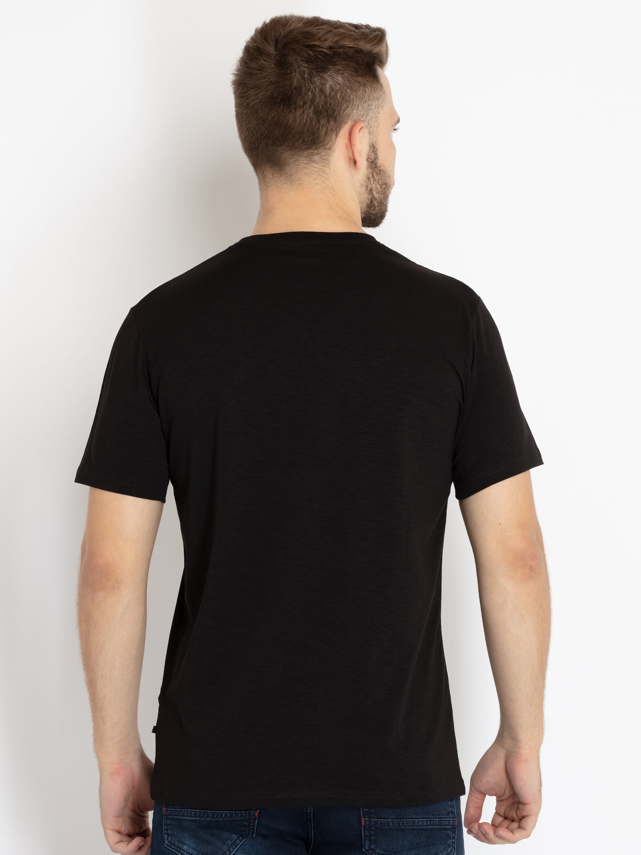 Mens Printed Round Neck T-shirt