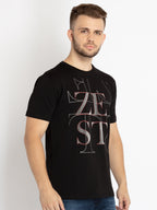 Mens Printed Round Neck T-shirt