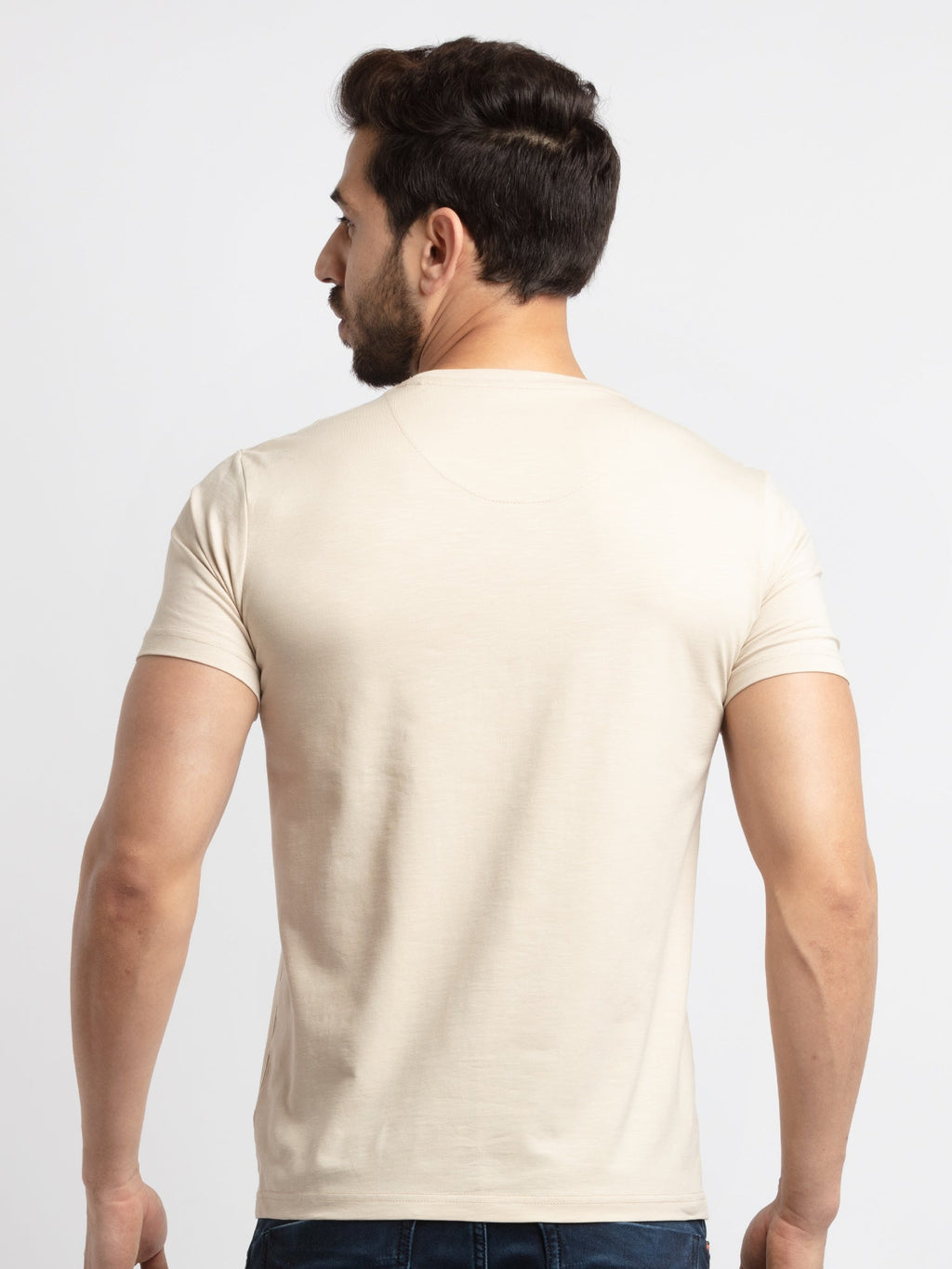 Mens Printed Round Neck T-Shirt