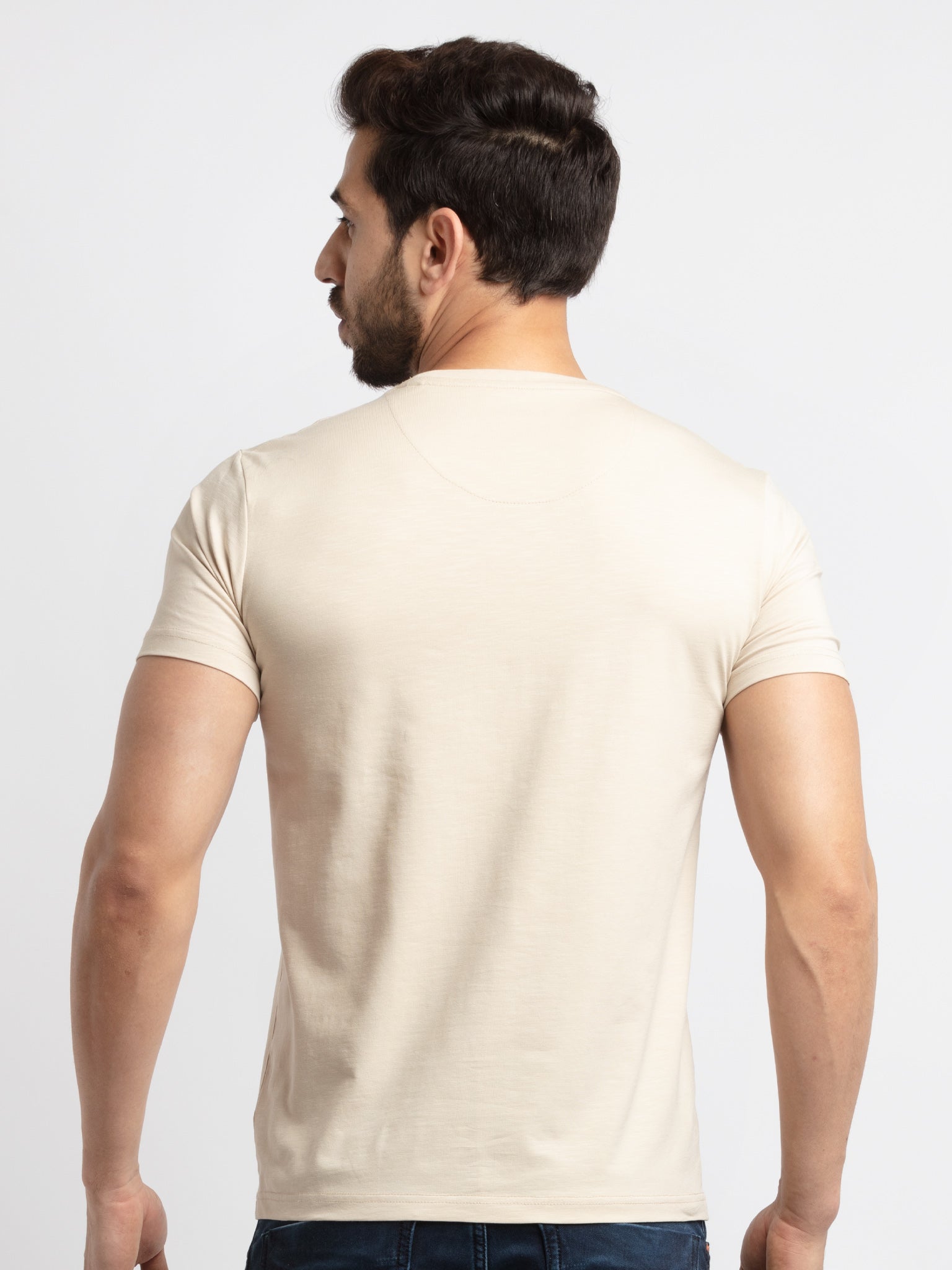 Mens Printed Round Neck T-Shirt