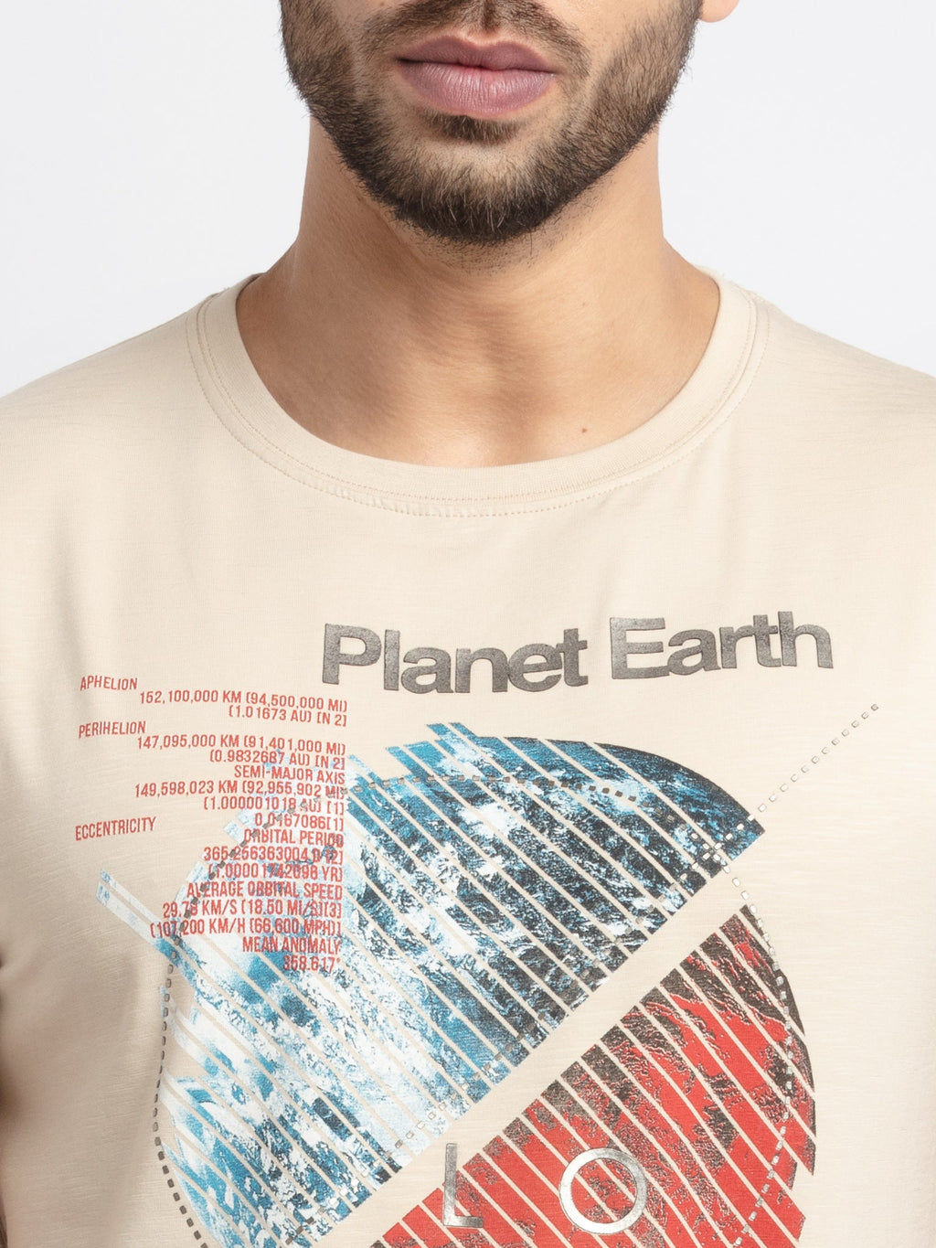 Mens Printed Round Neck T-Shirt