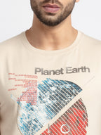 Mens Printed Round Neck T-Shirt