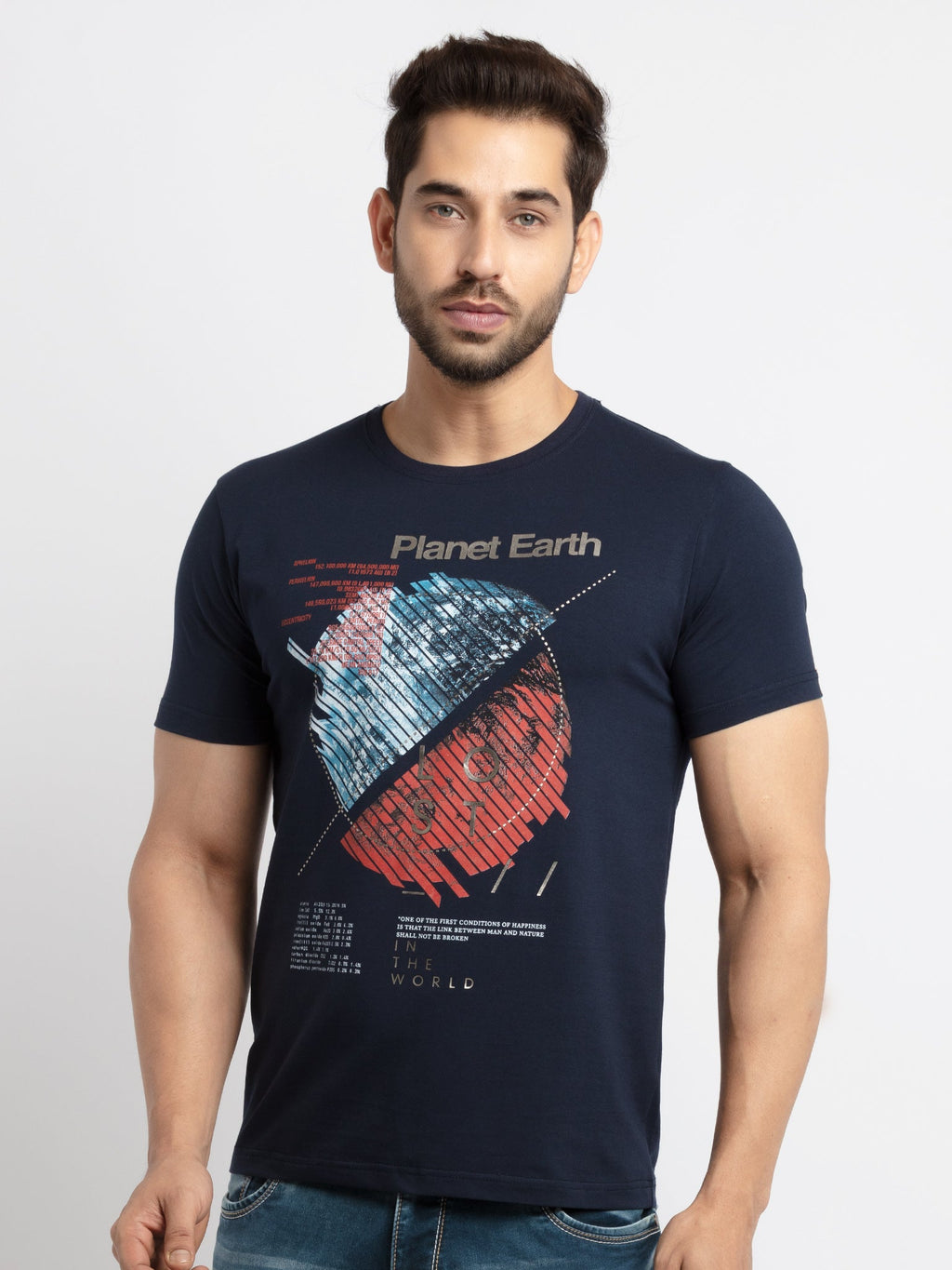Status Quo |Printed Round Neck T-shirt - 3XL, 4XL, 5XL