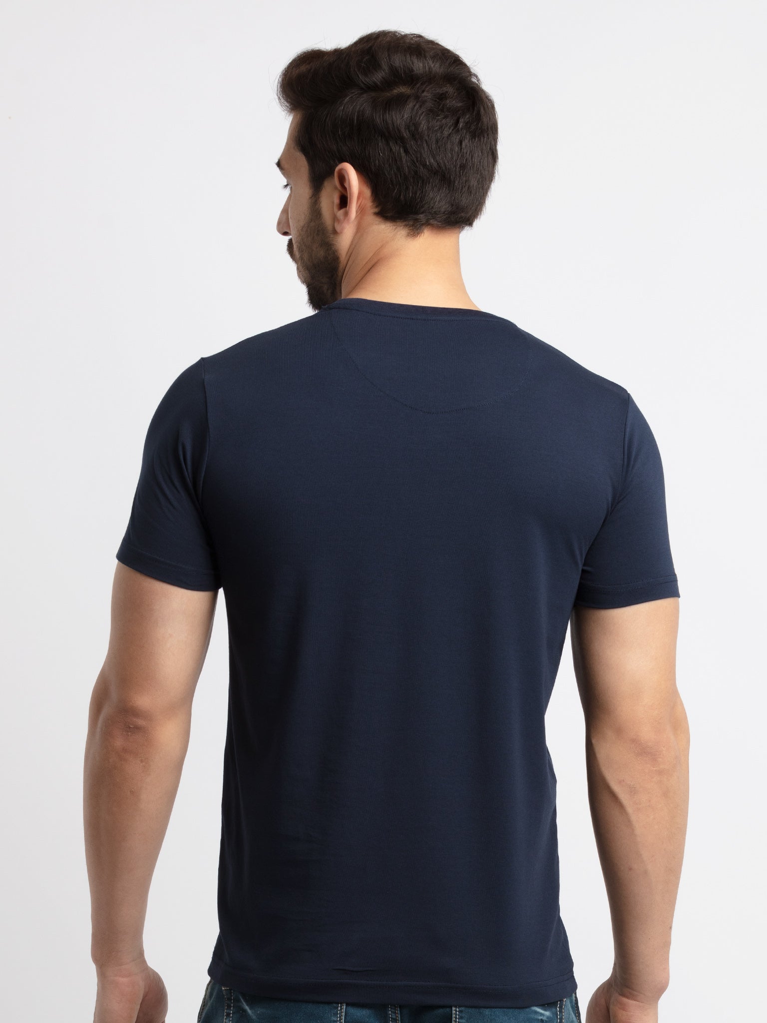 Mens Printed Round Neck T-Shirt