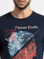 Mens Printed Round Neck T-Shirt