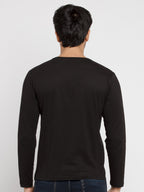 Mens Printed Round Neck Full Sleeves T-Shirt