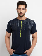 Mens Printed Round Neck T-Shirt