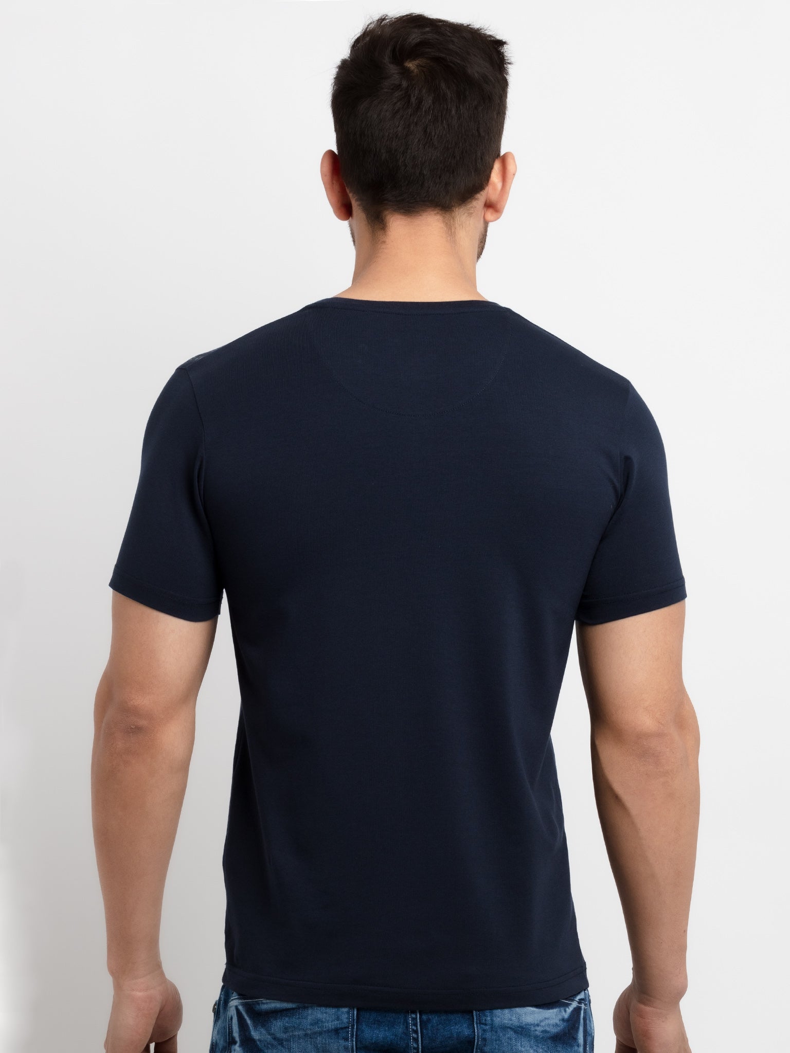 Mens Printed Round Neck T-Shirt
