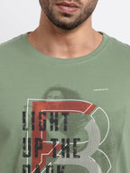 Mens Printed Round Neck Tshirt