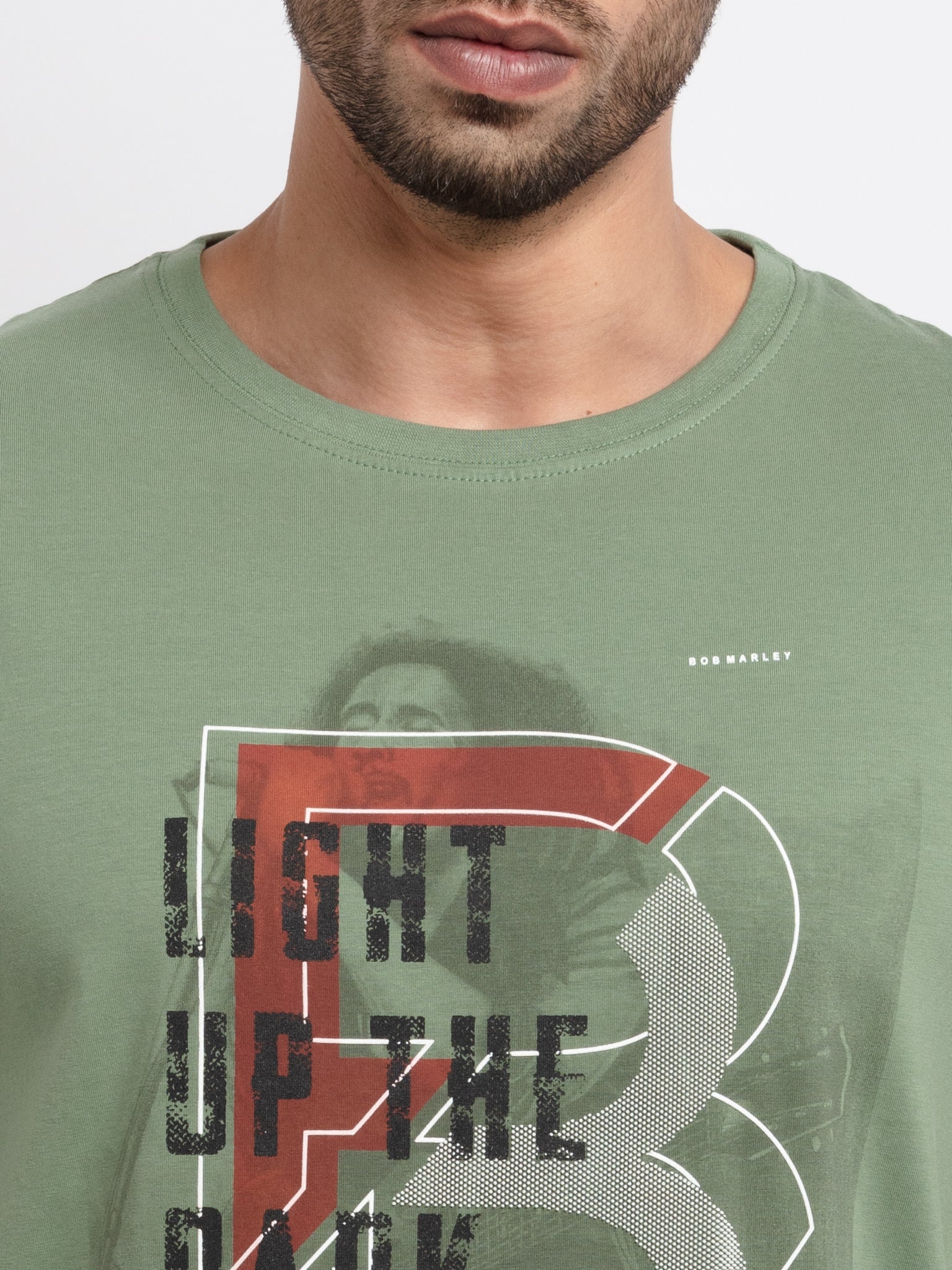 Mens Printed Round Neck Tshirt
