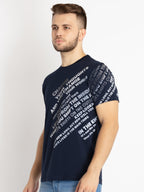Mens Printed Round Neck T-shirt
