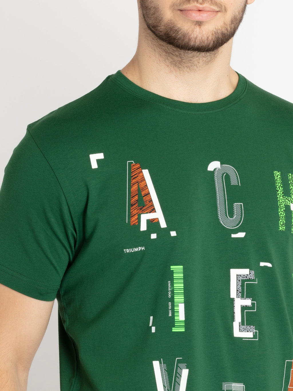 Mens Printed Round Neck T-shirt