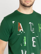 Mens Printed Round Neck T-shirt