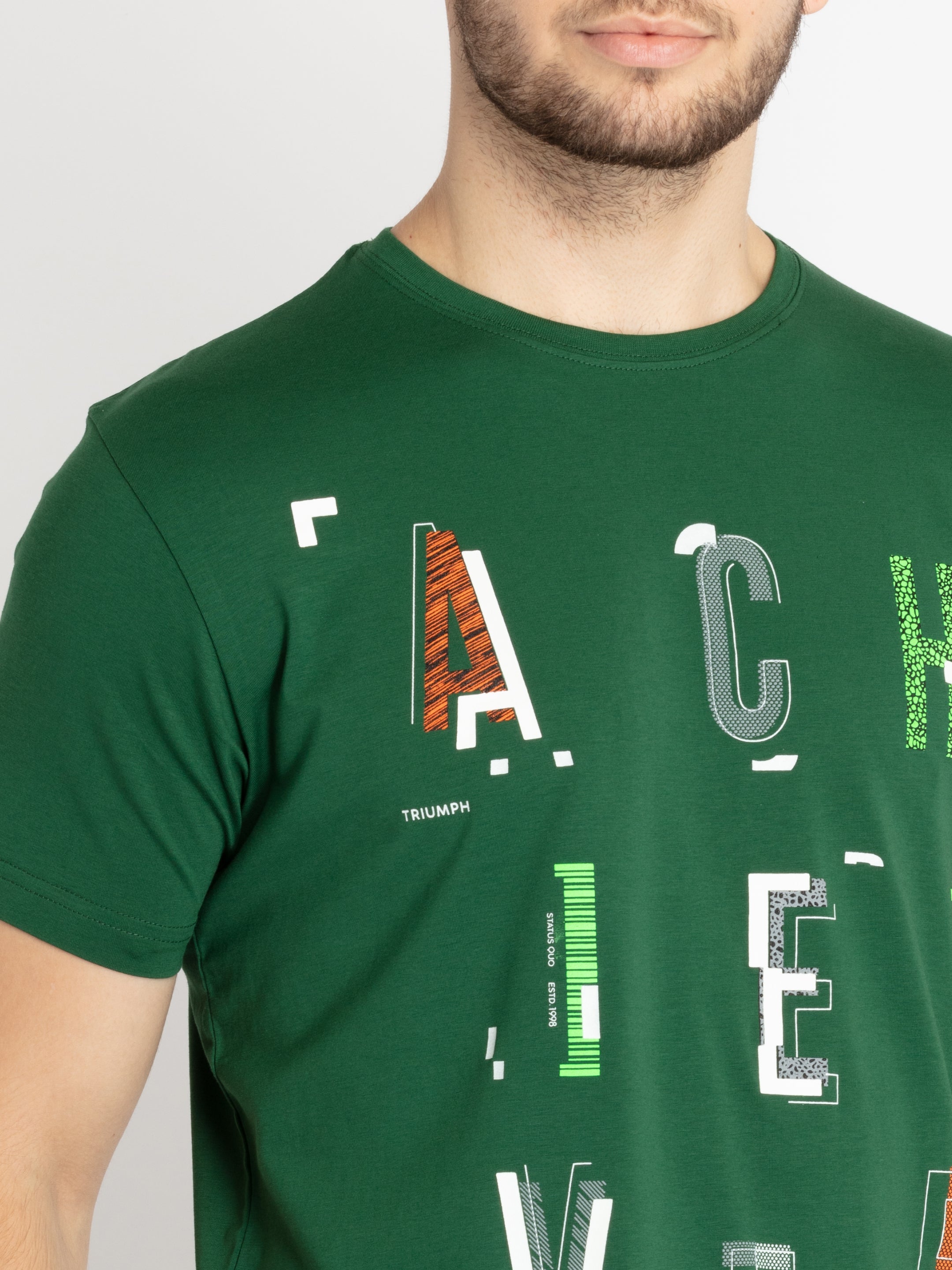Mens Printed Round Neck T-shirt
