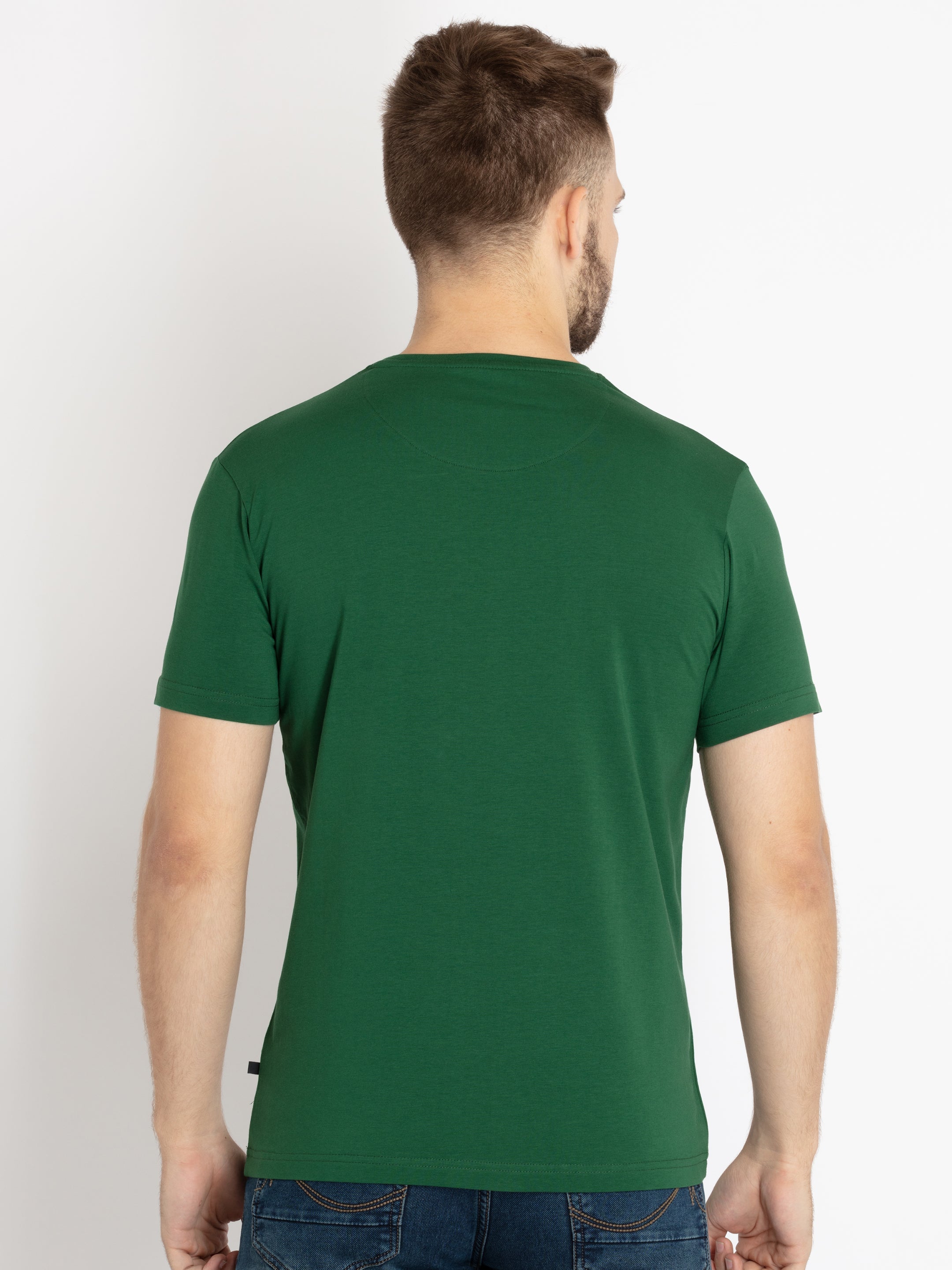 Mens Printed Round Neck T-shirt