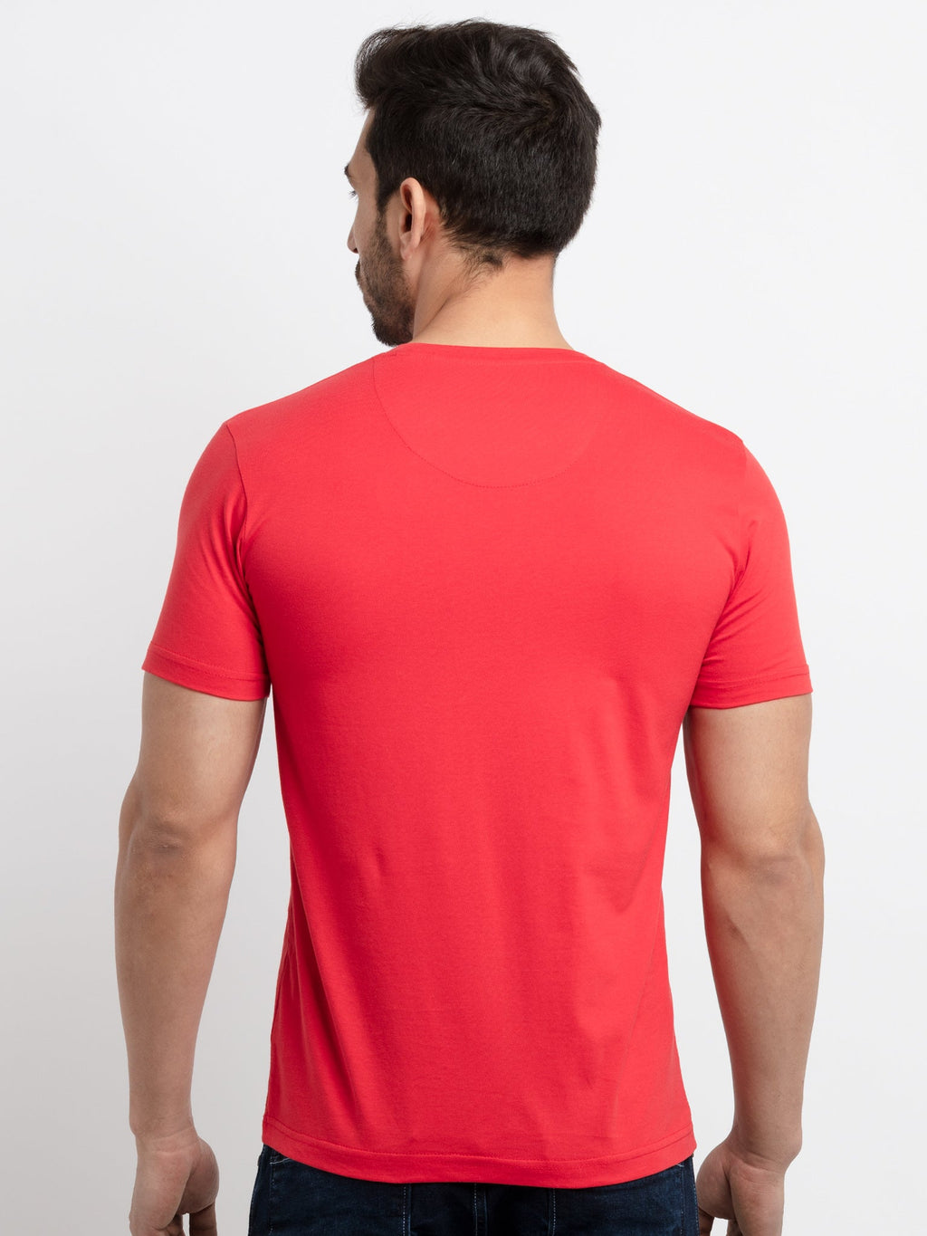 Mens Printed Round Neck T-Shirt