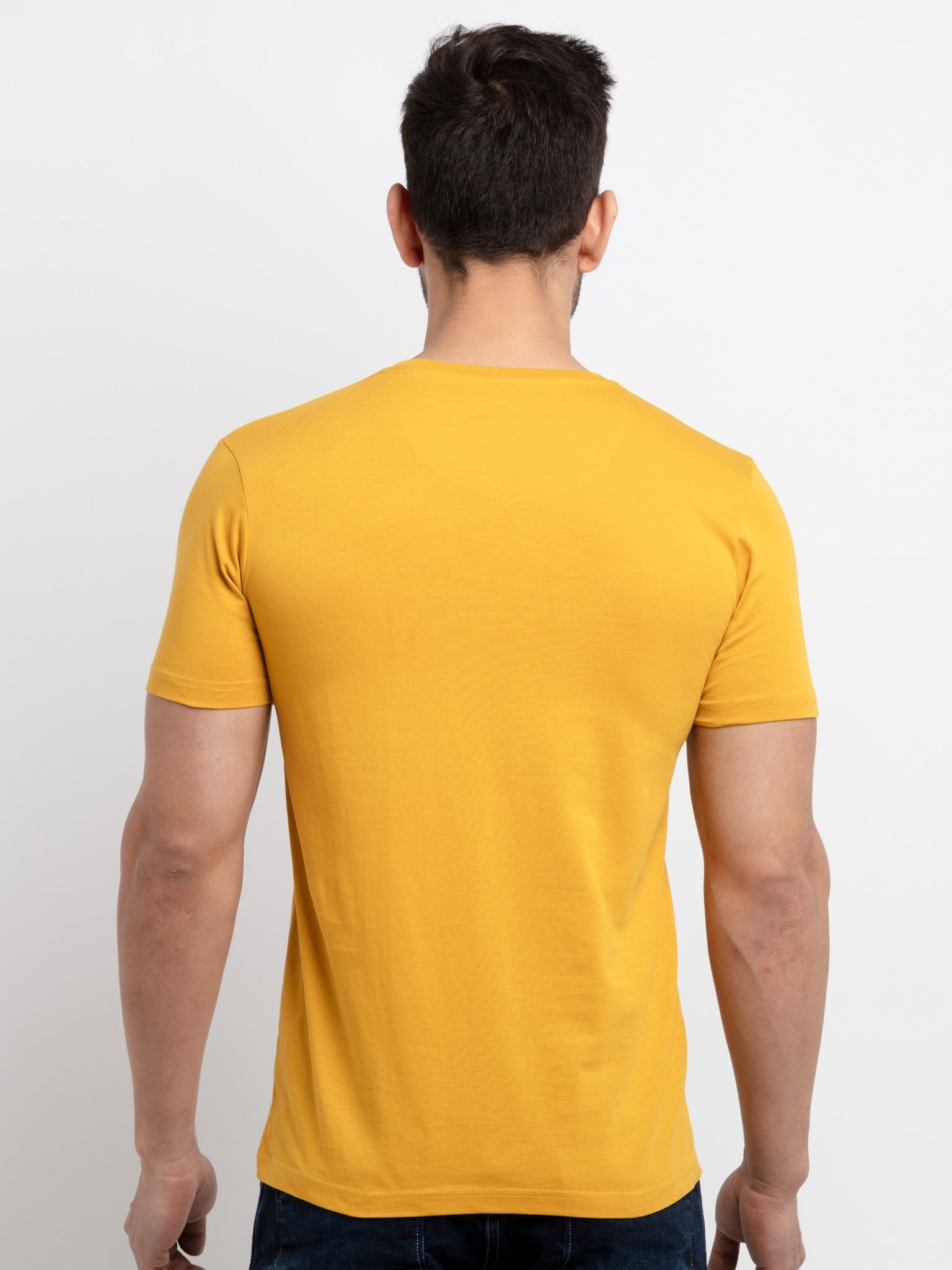 Mens Printed Round Neck T-Shirt