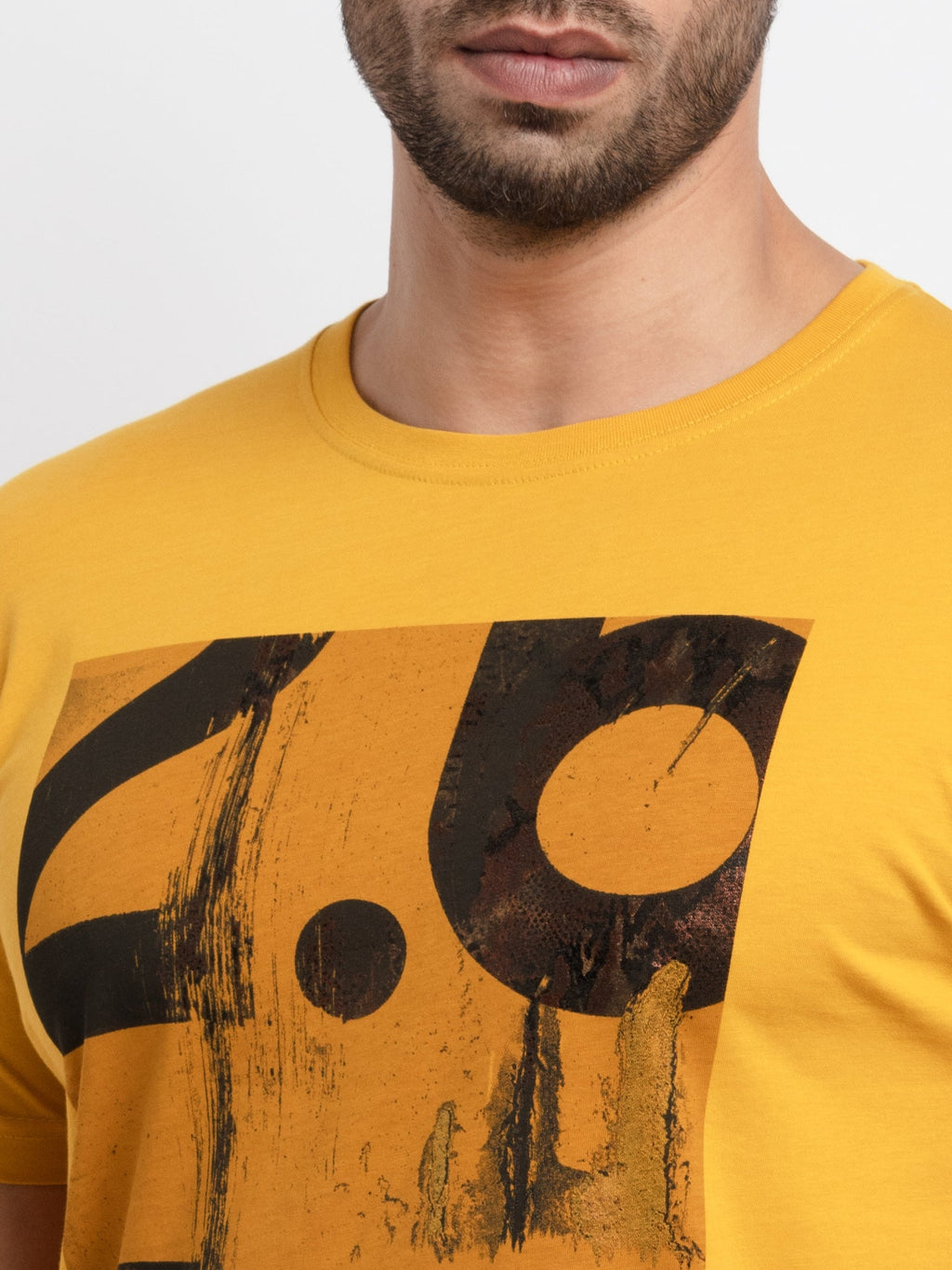 Mens Printed Round Neck T-Shirt