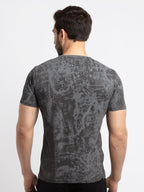 Mens Printed Round Neck T-Shirt