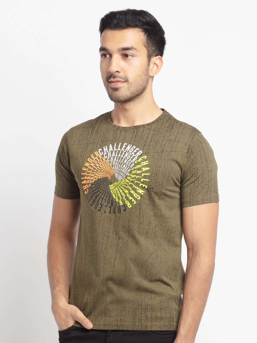 Status Quo |Printed Regular Fit Round Neck T-shirt - S, M, L, XL, XXL