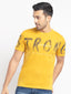 Status Quo |Printed Regular Fit Round Neck T-shirt - 3XL, 4XL, 5XL