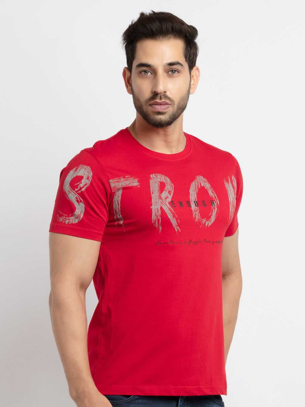 Mens Printed Round Neck T-Shirt