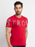 Mens Printed Round Neck T-Shirt