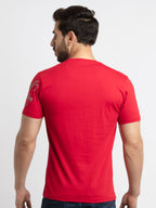 Mens Printed Round Neck T-Shirt