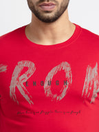 Mens Printed Round Neck T-Shirt