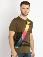 Mens Printed Round Neck T-shirt