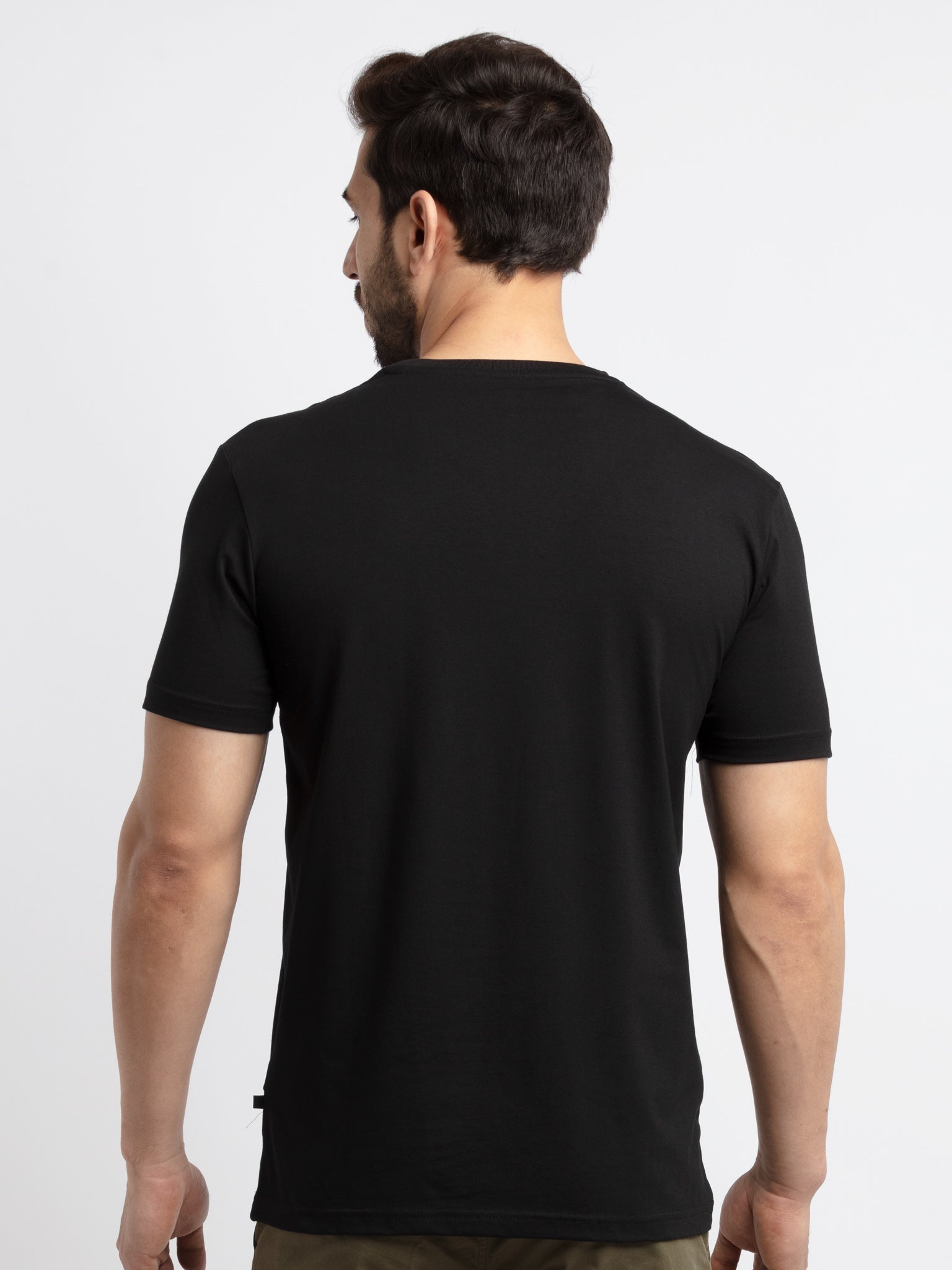 Mens Printed Round Neck T-Shirt