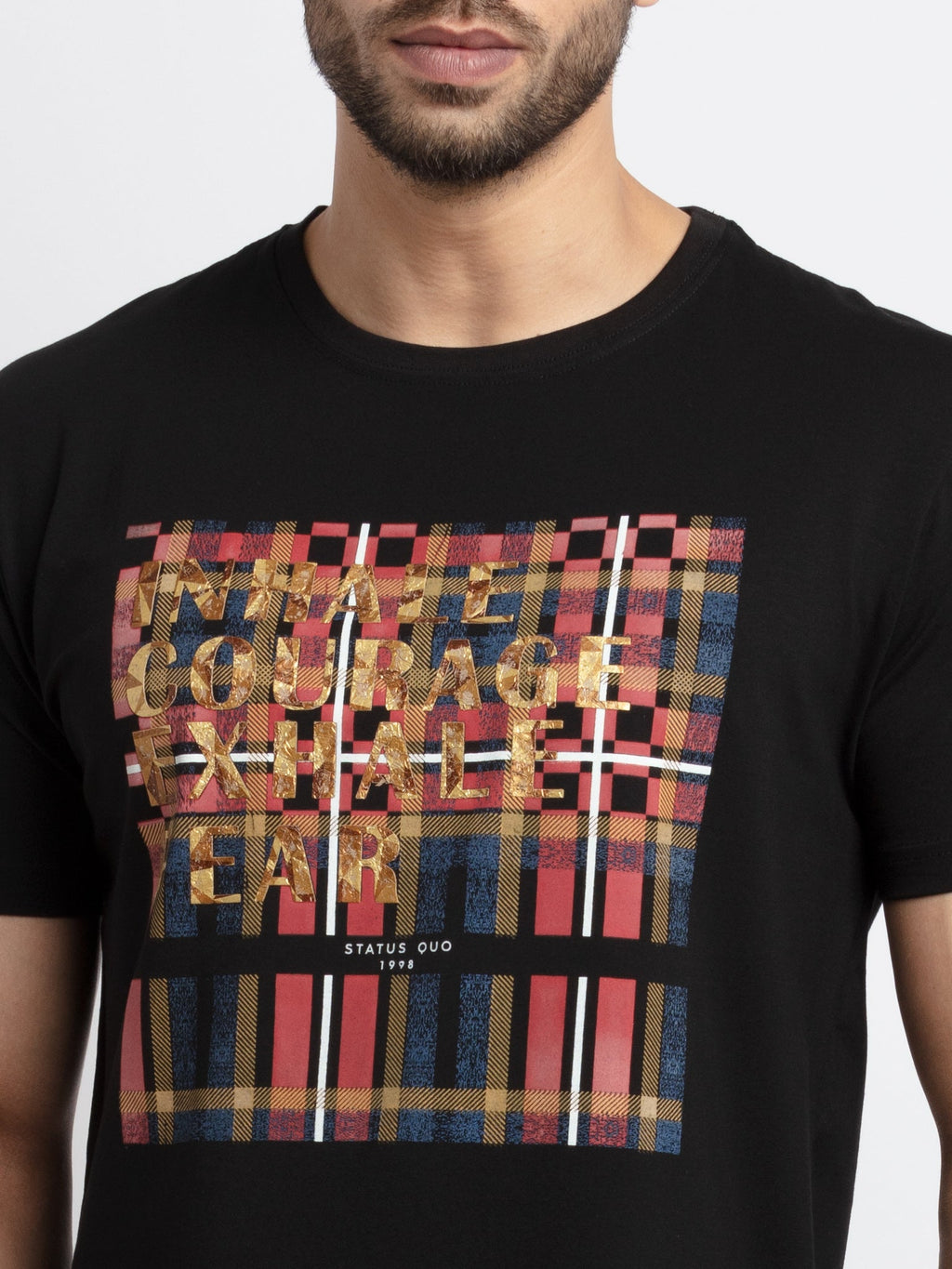 Mens Printed Round Neck T-Shirt