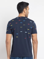 Mens Regular Fit Round Neck Printed T-Shirt