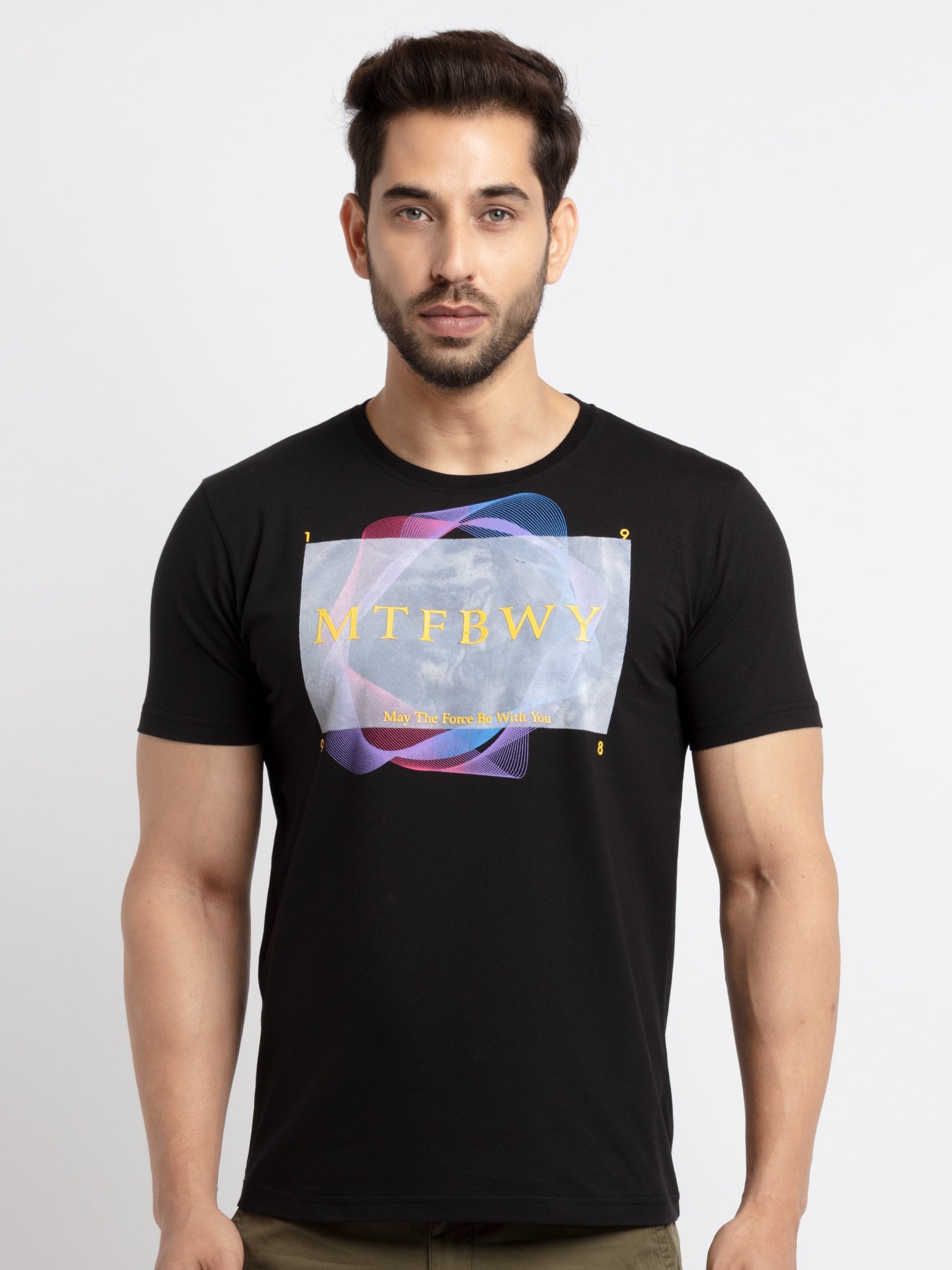Status Quo |Printed Round Neck T-shirt - 3XL, 4XL, 5XL