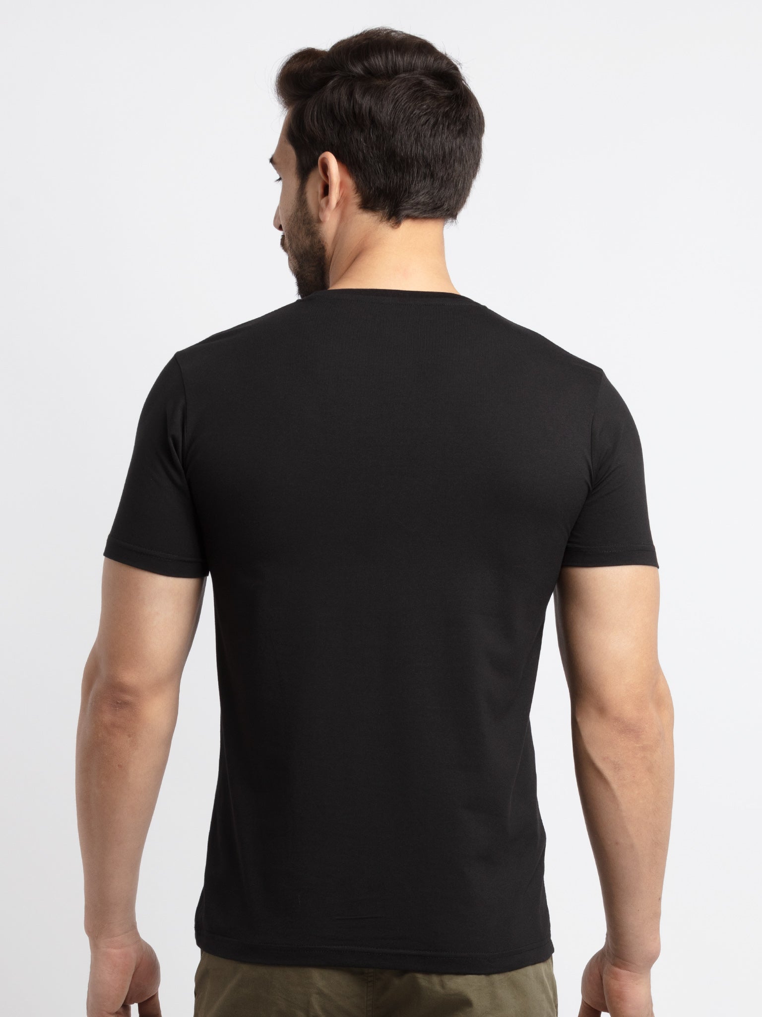 Mens Printed Round Neck T-Shirt