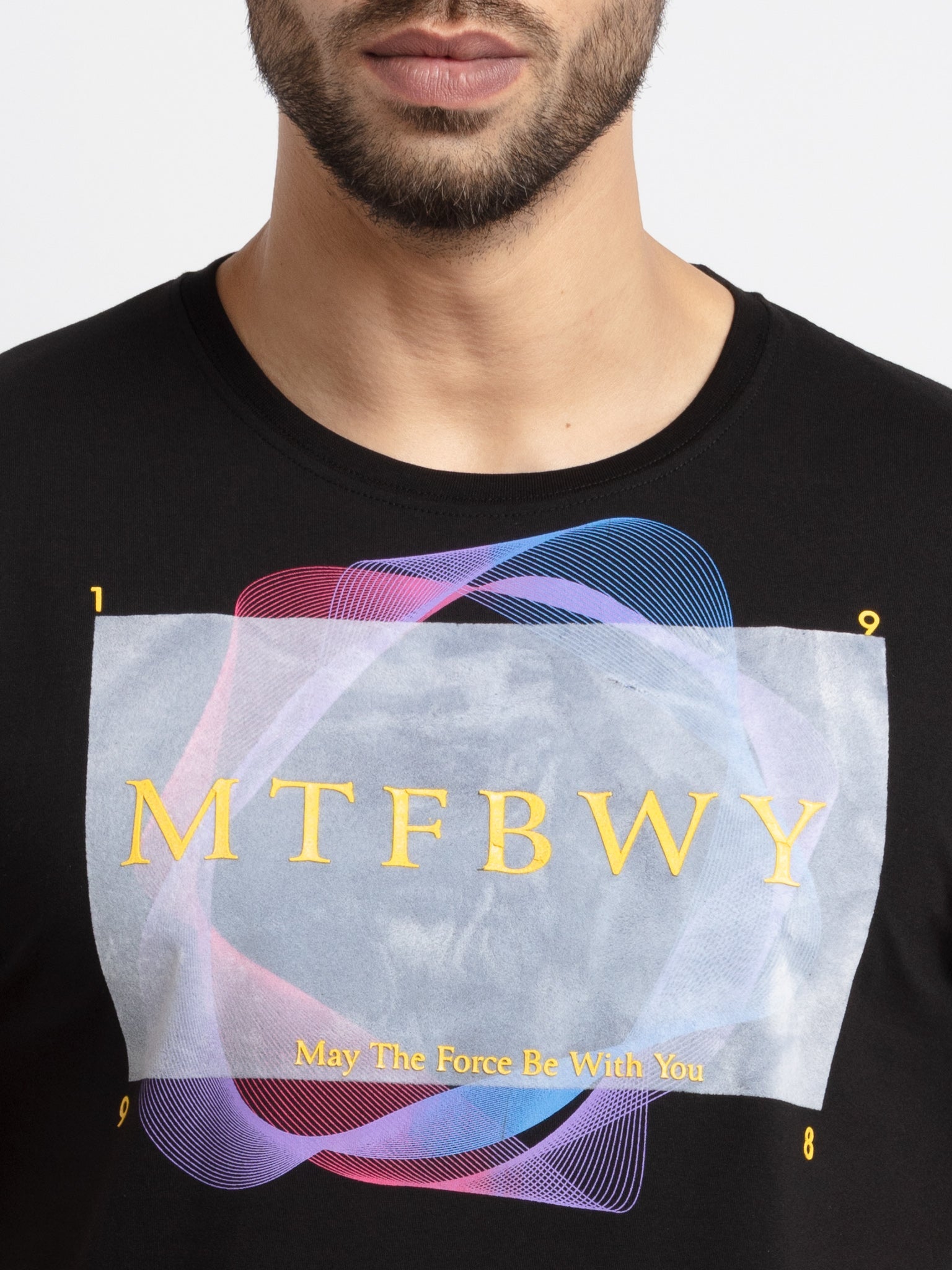 Mens Printed Round Neck T-Shirt
