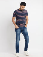 Mens Regular Fit Round Neck Printed T-Shirt