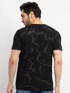 Mens Printed Round Neck T-Shirt