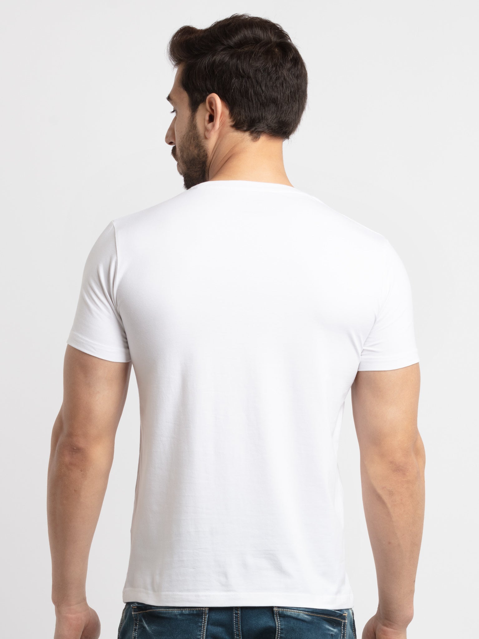 Mens Printed Round Neck T-Shirt