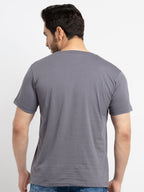 Mens Printed Round Neck T-Shirt