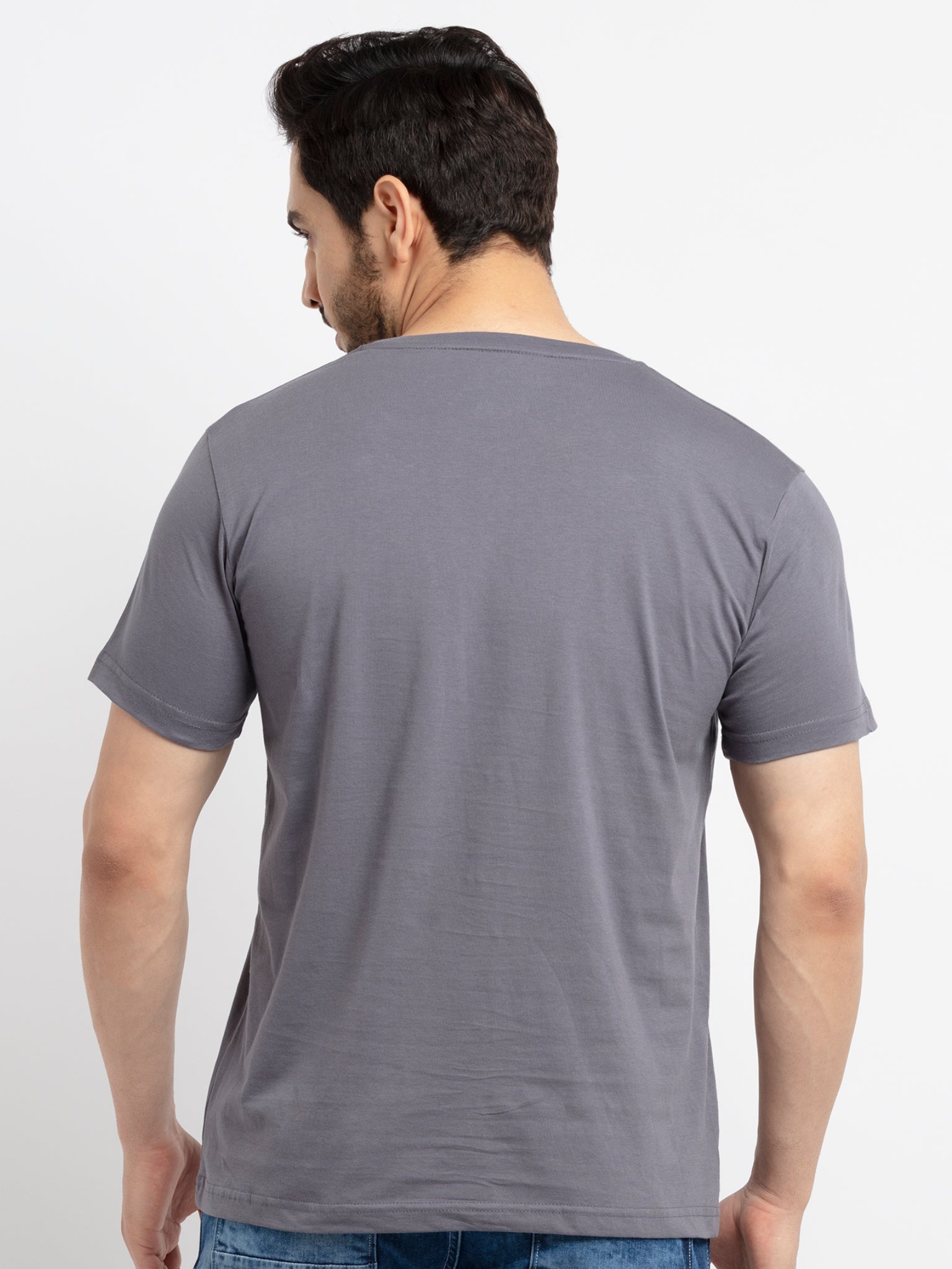 Mens Printed Round Neck T-Shirt